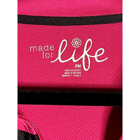 Made for Life pink track jacket size petite medium - Picture 3 of 7